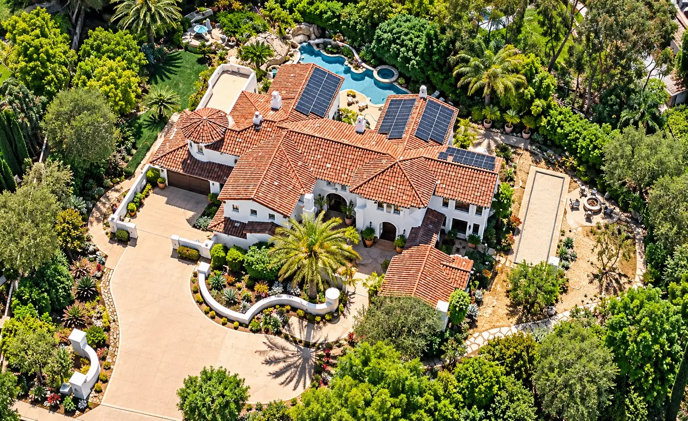 12340 Lorient Court, a 6,571 square foot home on 1.74 acres in Whitehorse, Del Mar Mesa, San Diego